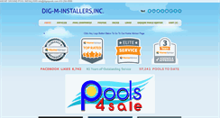 Desktop Screenshot of digmpools.com